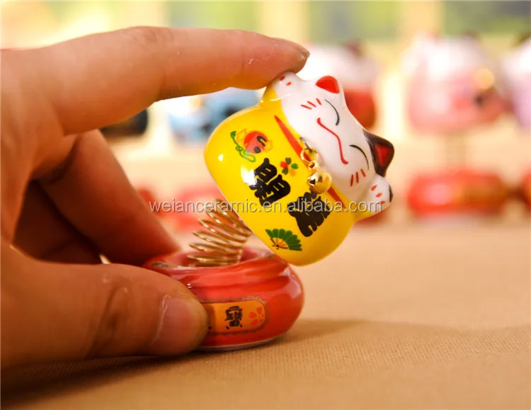 
ceramic lucky cat porcelain gift for home decor 