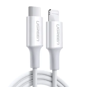 Ugreen Lightning Cable for iPhone X XS XR 8 36W PD Fast Charging USB Type C Cable Data Cable for Macbook USB Cord