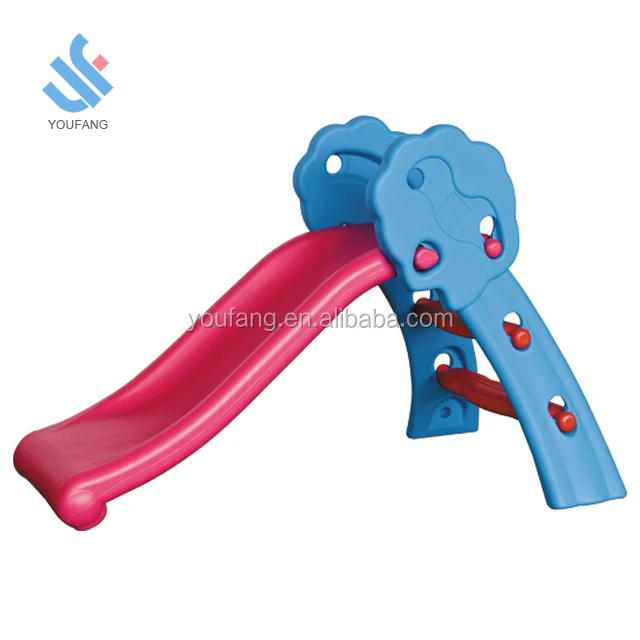 

YF-05019B safe kindergarten furniture daycare toddlers plastic slide kids outdoor indoor play equipment small foldable slide