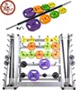 Body pump barbell set with rack