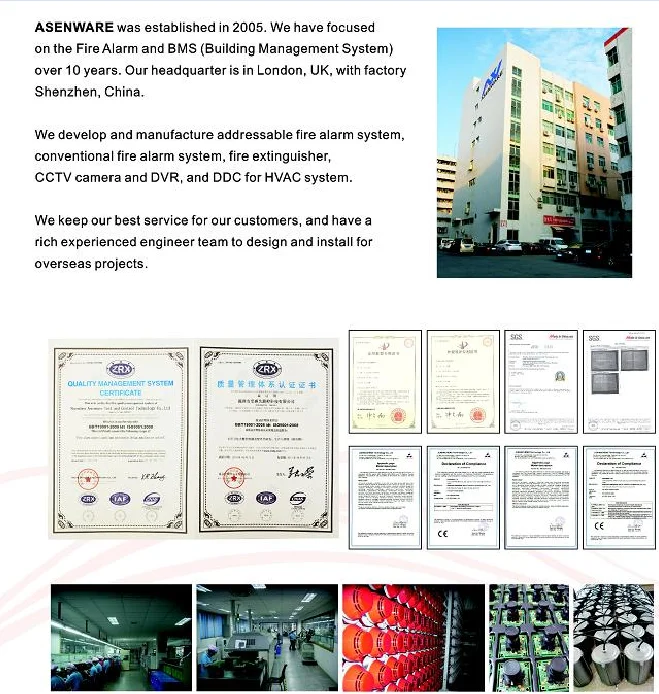 Wall Hanging 1 Zone Conventional Fire Suppression System