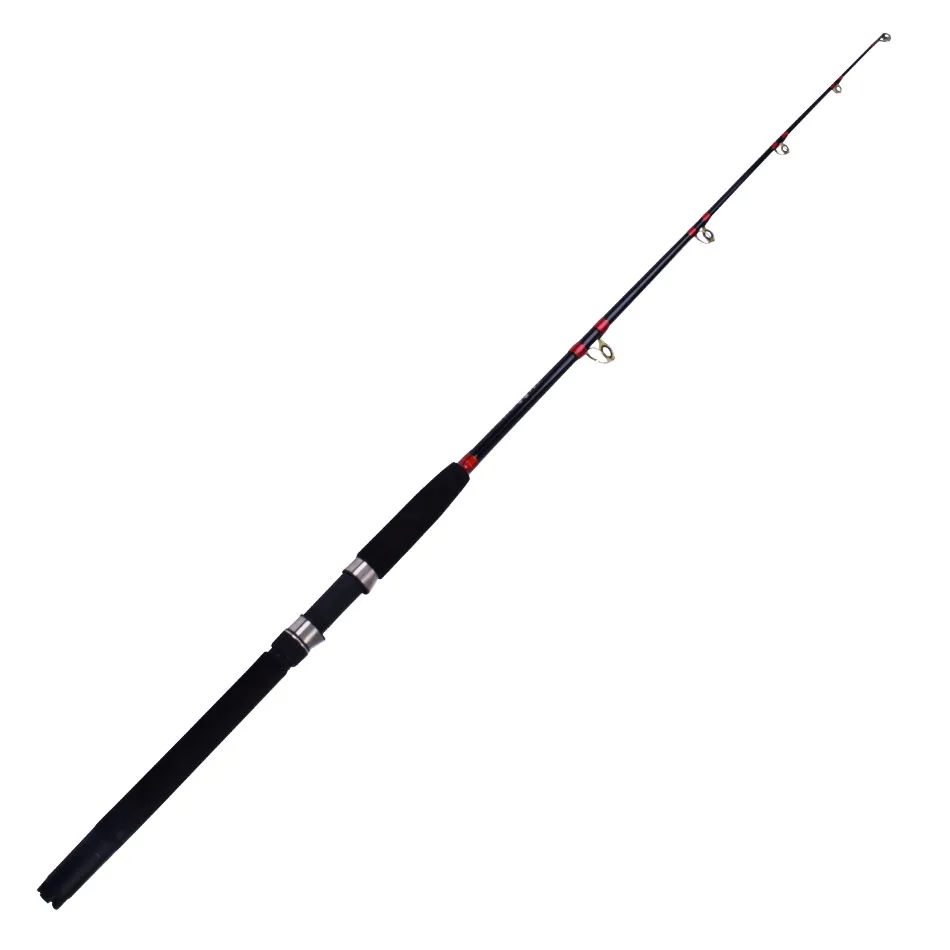

1.75m 5.8' 30-50LB single section powerful boat heavy jigging rod, Black jacket