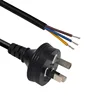 replacement electrical stripped and tinned SAA Australian 3 pin power plug cord to open wires