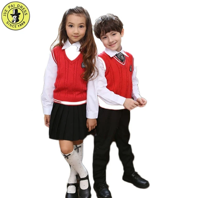 2017 Fashion School Uniforms Girl's Dress Wholesale Uniform School