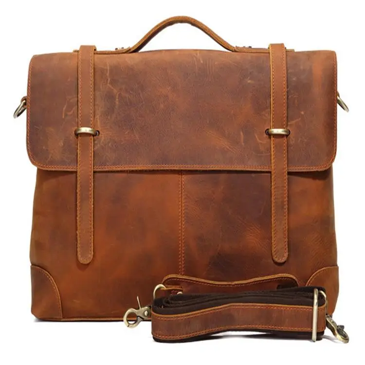 

good quality unique cow leather briefcase