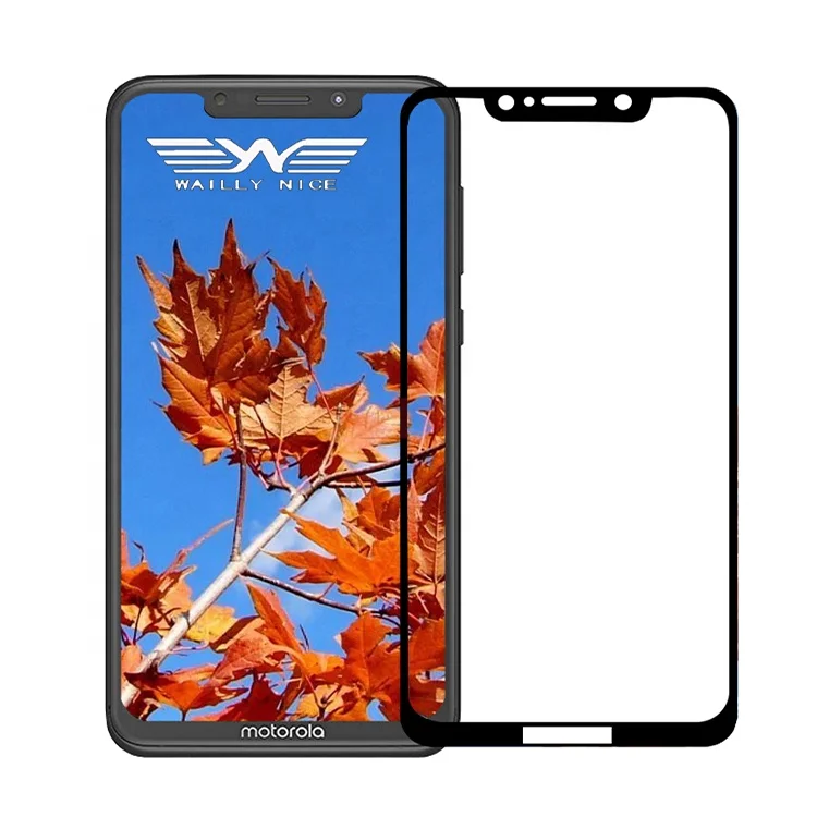 

Compatible with Motorola One Power Tempered Glass Screen Protector, Crystal clear
