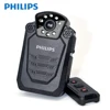 PHILIPS 100% Original VTR8200 Ambarella A7 Police Body Worn Camera IP68 CCTV Remote Control Security Guard BWC