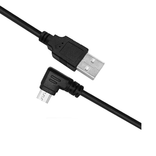 

shenzhen Factory Magelei OEM 1m USB 2.0 to Micro usb 90 degree left bend fast charging data USB2.0 cable, Black