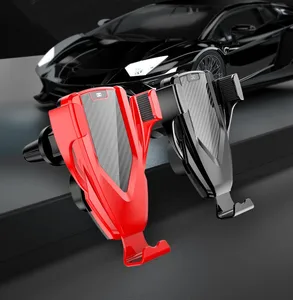 QI Fast Wireless Car Charger iPhone X Crystal LED