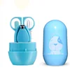 cartoon animal box nail trimmer 4pcs set baby nail clipper set