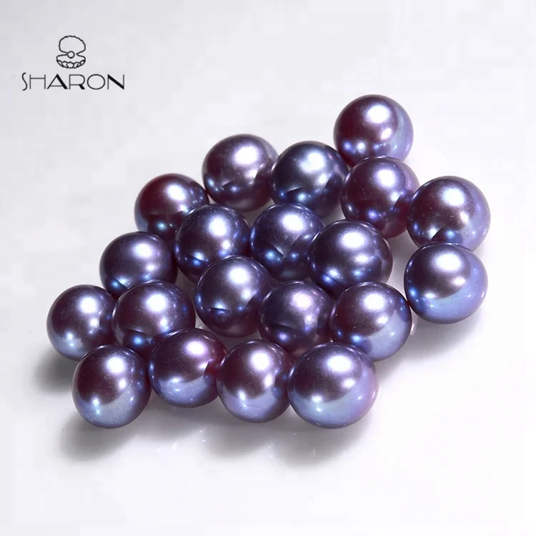 

2018 Special Color 6-7mm Ultraviolet High Luster Round Freshwater Loose Pearls