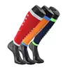 Manufacture high quality sport basketball socks knee high calf compression socks