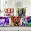 Ebay hot sale digital printing cushion cover customized pillow case African elephant pillow cover