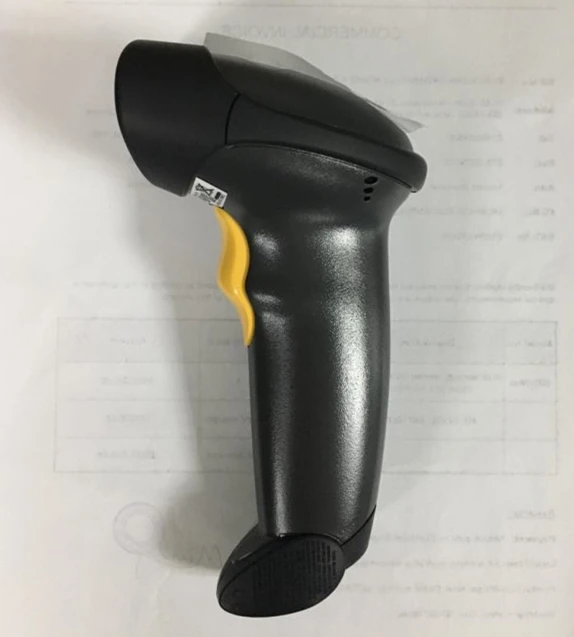 

Zebra symbol LS2208 1d laser barcode scanner used in supermarket, retail store