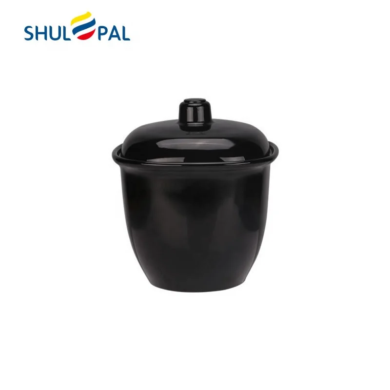 

Heat resistant black opal glassware sugar bowl