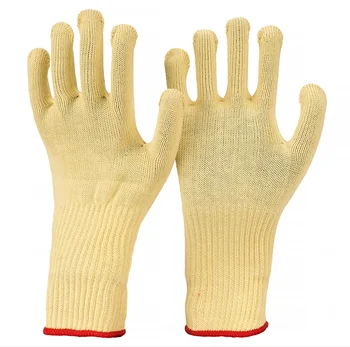 100% Aramid Fiber Cut Resistance Anti Heat Working Safety Gloves With ...