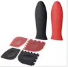 New kitchen tools plastic pan grill scraper cleaner silicone handle cover holder sets