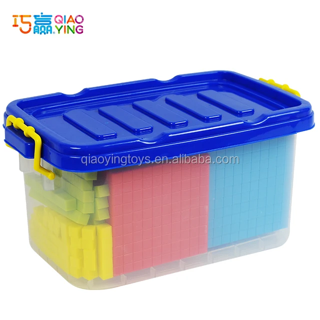 
Plastic Base Ten Cube, Advanced Mathematics Learning Play Set for Kids 