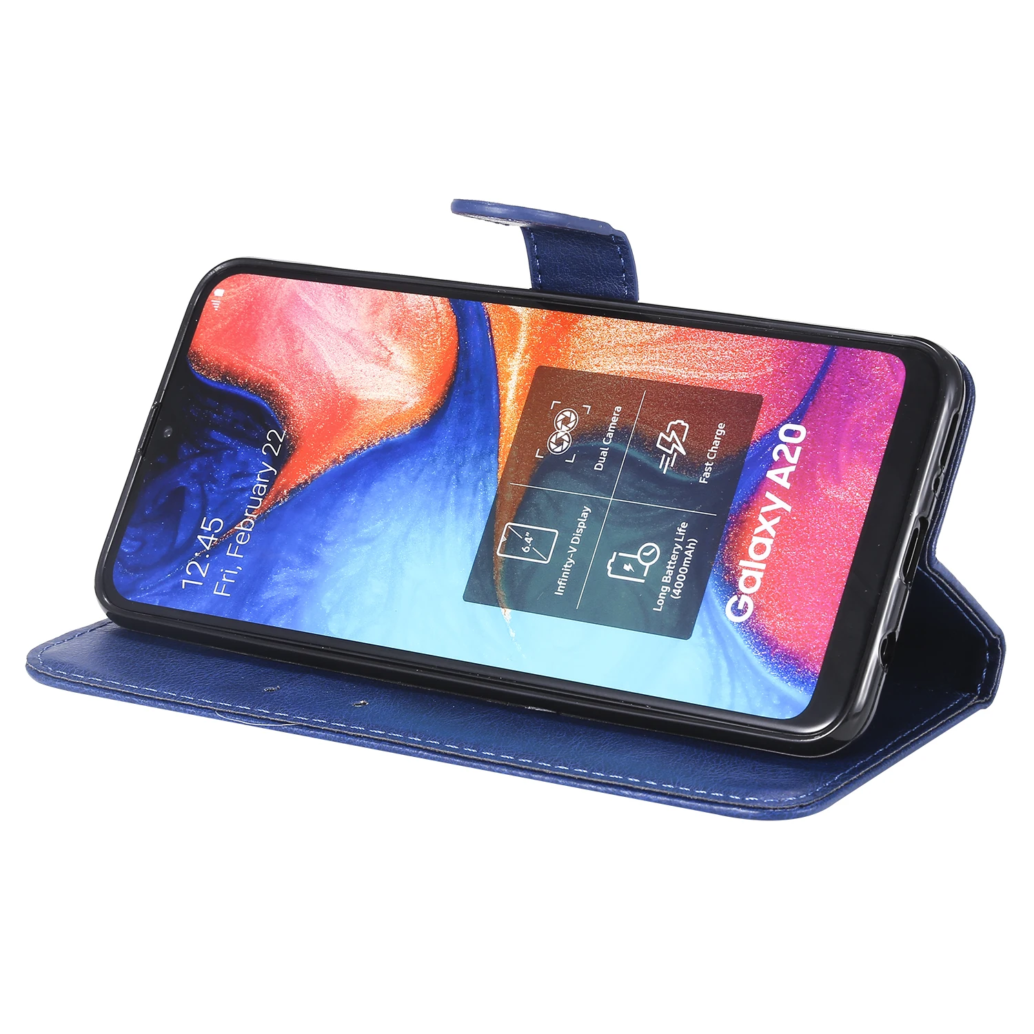 Premium Abatible Cuero PU Billetera Estuche Cubierta para Samsung Galaxy A50 A40 A30 A20 A10 