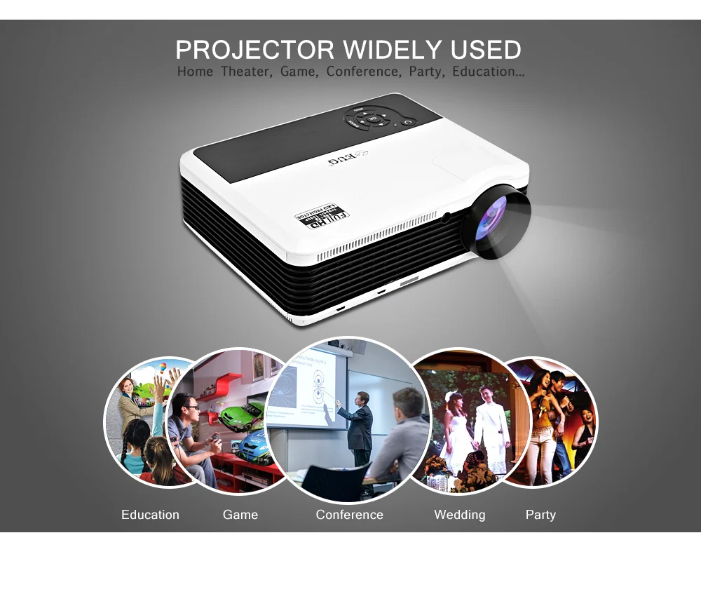 EUG X88+ led Android projector for home theater