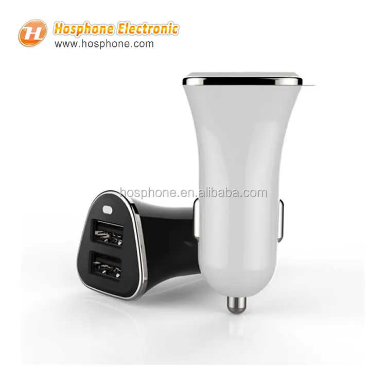 

2 USB Car Adapter Aluminium 2.4A Dual Usb Car Charger For iphone samsung LG smart phone, N/a