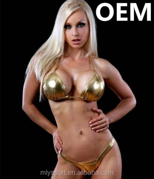 gold micro bikini