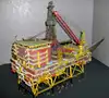 Resin plastic metal OEM oil rig model oil rig scale model for visiting study