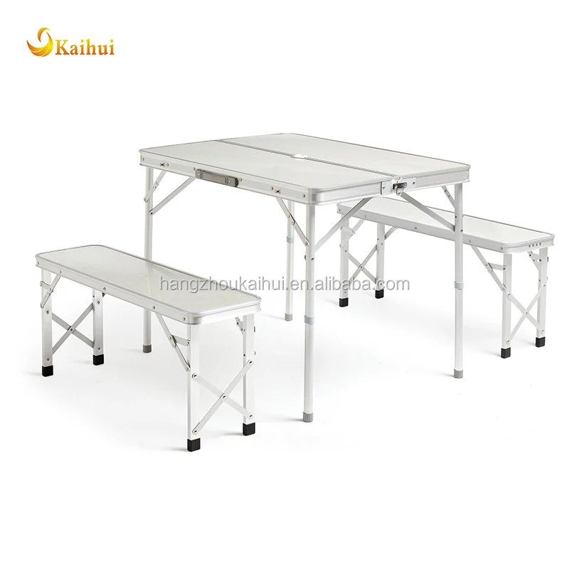 Portable Camping Picnic Suitcase Table Set With 2 Benches Buy