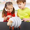 Wooden Cartoon Animal Assembled Sheep Toy Kids Building Blocks Set Children Early Learn Education Toys
