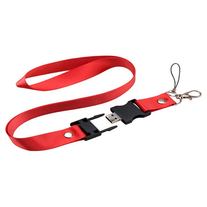 

45mm Nylon PP Polyester Lanyard Usb Stick With Imprint Logo
