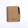 Kraft paper cover custom notebook with pen