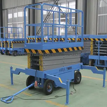 Economic And Reliable Electric Scissor Lift With Outriggers Trolley ...