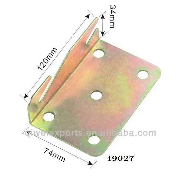 49027 high quality color zinc plated steel bed hinges.jpg