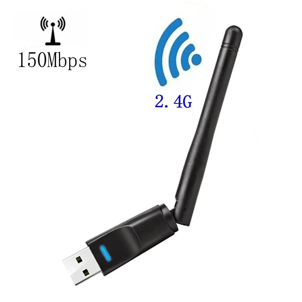 

New 150Mbps 802.11 b/g/n Wifi Usb Adapter MTK7601 Wireless USB WIFI Card With 2dbi Antenna For Satellite Receiver