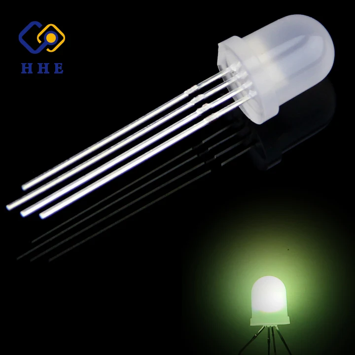 Color Changing 8mm Round Multicolor Rgb Led Diode Common Cathode Buy 8mm Led Light Emitting