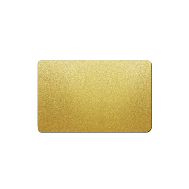 Custom Blank Metal Credit Card Wallet High Quality Gold Metal Id Card