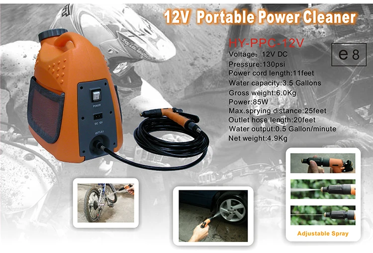 12v Portable Pressure Washer With Rechargeable Battery Buy Portable