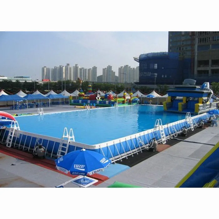 Pvc Above Ground Swimming Pool Rectangular Square Metal Frame Pool For Sale Buy Swimming Pool