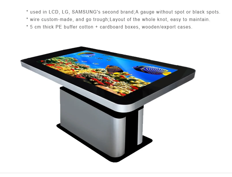 Interactive Multi Touch Screen Coffee Table Touch Game Table Price