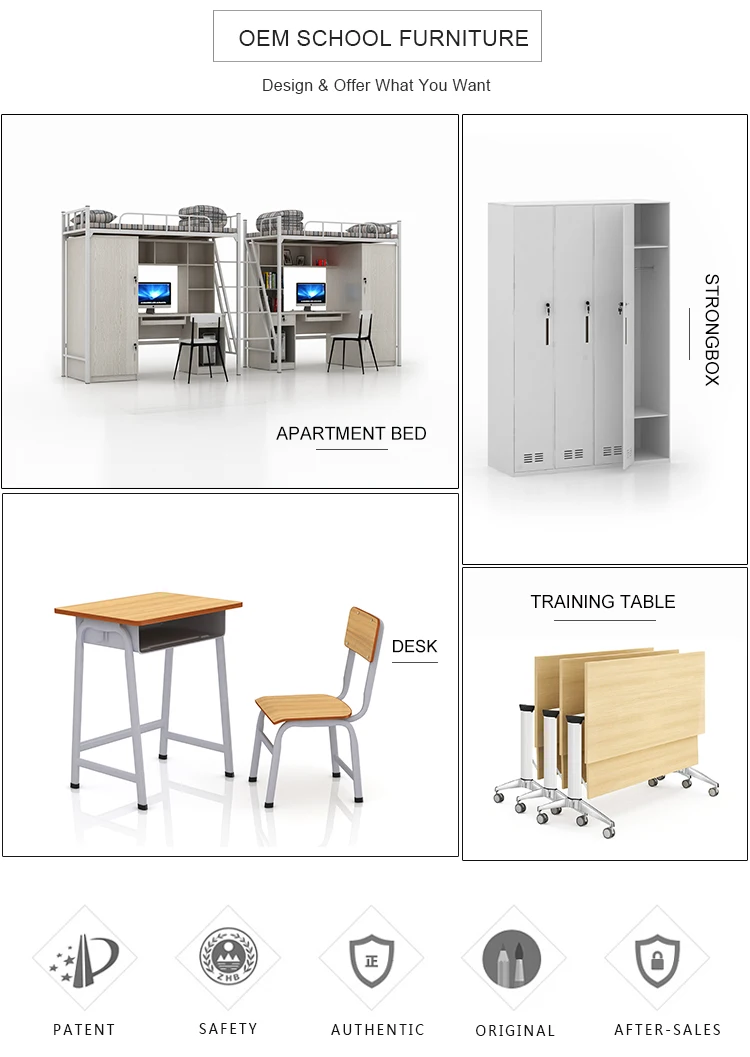 Customized Style Modern School Desk And Chair Cheap School Furniture