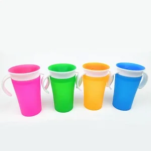 Image of BPA Free Baby Cup Feeder Training Cup For Baby Spill Proof Water feeding bottle Magic Baby Training Cup