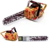 Creative chain saw usb sticks drive 8GB, rubber chain saw usb