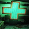 Easy free program CE,Rohs 3d animation led cross display / text message led pharmacy sign