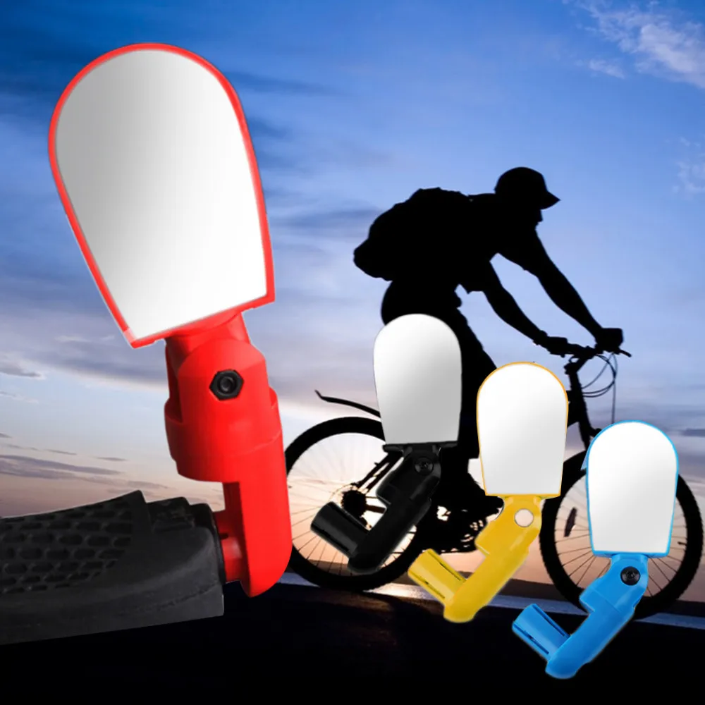 

New Mini Rotate Flexible Bike Bicycle Cycling Rearview Handlebar Mirror