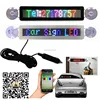 12V Car Shop Use Suction Cup For Glass Window Installation Programable Scrolling Message Full Color Bluetooth LED Car Sign