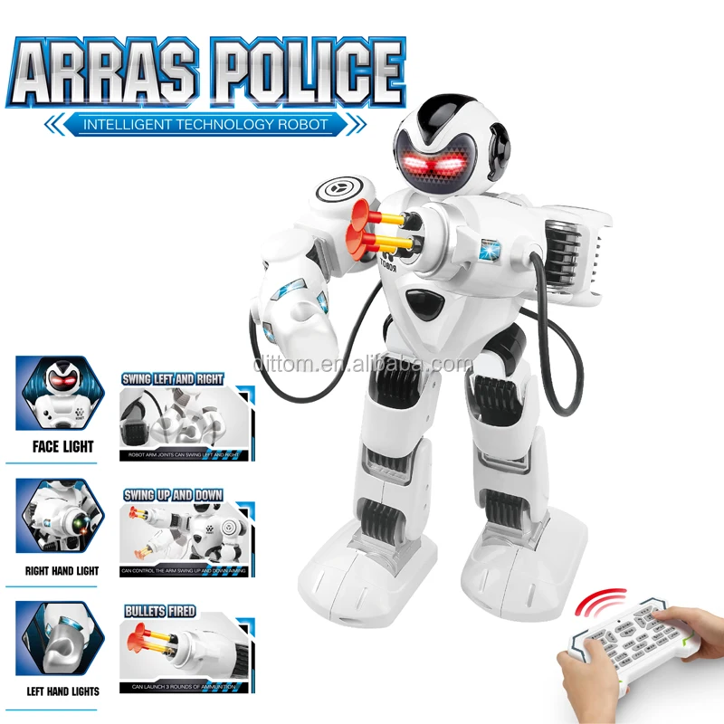 Smart Arras Police Man Rc Robot Toys Swing Hands With Shooting Bullets - Buy Rc Robot Toys Police Man Robot,Rc Robot Shootting Bullets,Children Remote Control Robot Toys Product on Alibaba.com