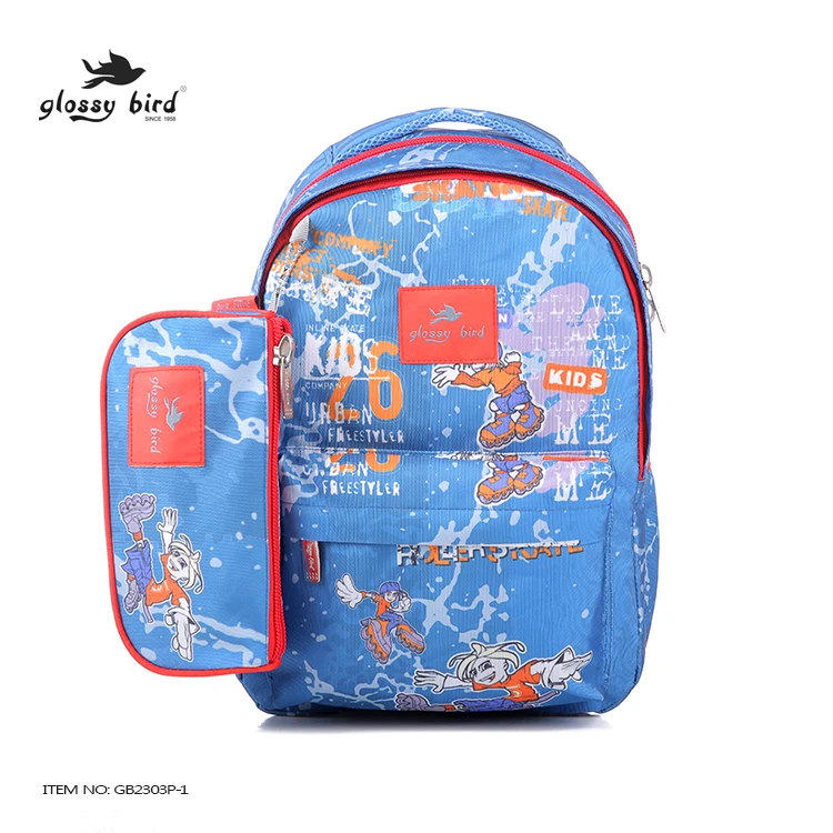 glossy bird school bags