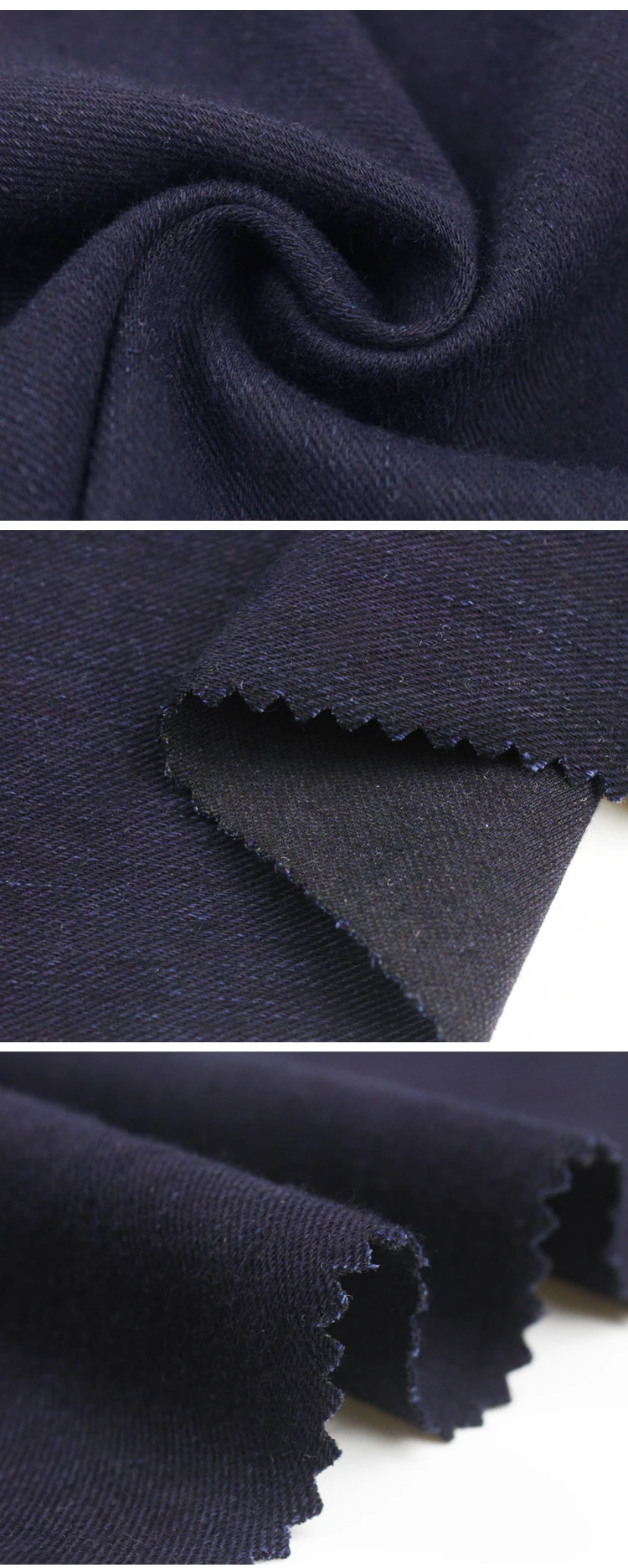 indigo knit denim fabric