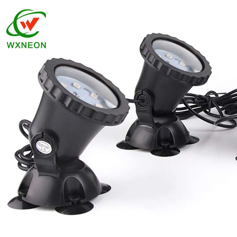 Lawn Light Waterproof IP68 Submersible Spotlight LED Color Changing Spot Light for Aquarium Garden Pond