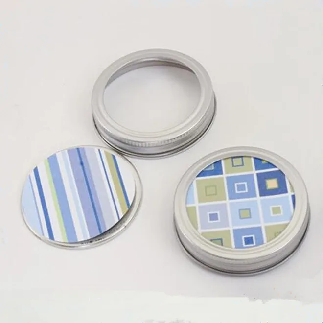 70mm Two Pieces Mason Jar Lid Metal Ring And Plate For Canning Jar